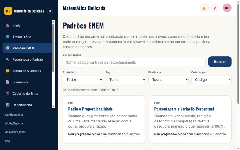 Padrões ENEM